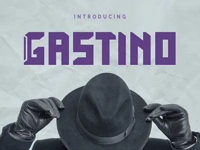 Gastino - Display Font app branding casual font display font elegant font font font awesome font design fonts logo logotype modern font typeface typography