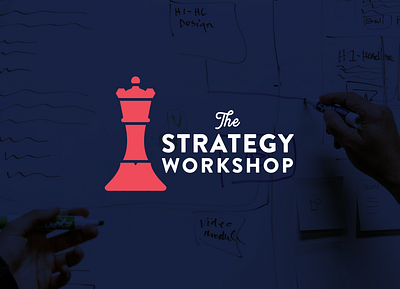 The Strategy Workshop Logo chess chess piece logo logomark queen strategy