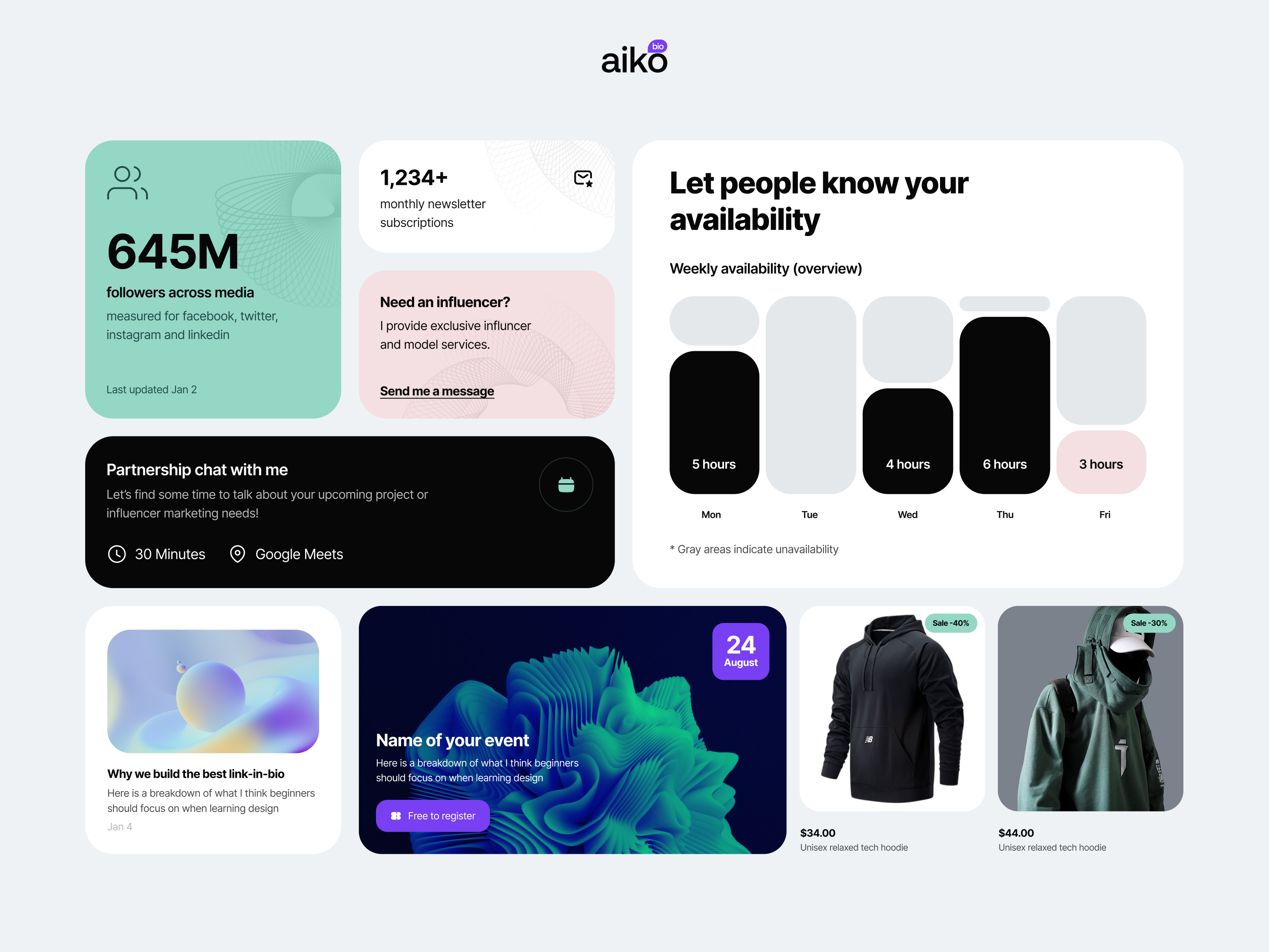 Example of Aiko — All in one link in bio