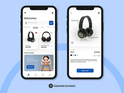 OneShop E-commerce App app e commerce product design ui ux