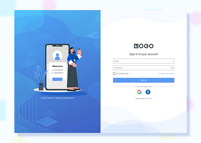 Basic Auth Page auth bhutan desktop fancy login graphic design log in log in screen login logo page portal screen sign up signup social login sonam dema ux bhutan ux designer web portal website