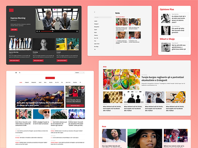 Local news website proposal news ui ux website