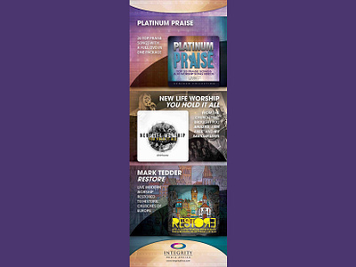 Banner // Multiple Authors // advert banner catherine davis smith cd charmed designs christian crossworks integrity media africa multiple artists music praise and worship promotional