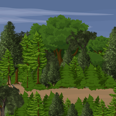 Forest animation design graphic design illustration illustrator minimalist motion graphics ui ux vector