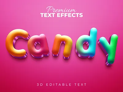 Candy Text Effects 3d mockup 3d text effect 3d title alphabet fonts creative text effect edit editable text effect text effect embossed festival mockup glossy mockup glow text effect headline candy metal text gloss mockup editable text text style effect title text type effec typeface font typography editable typography text effect