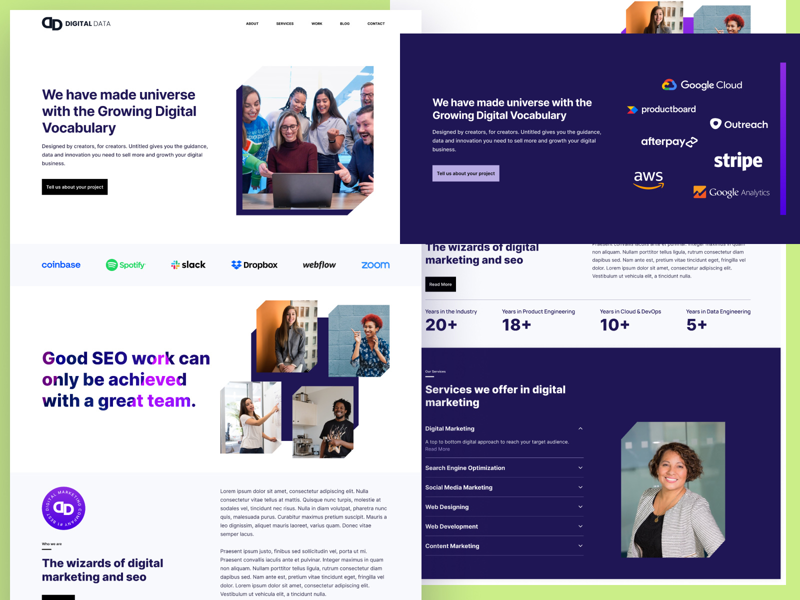 Example of Sleek & Minimal Web Design
