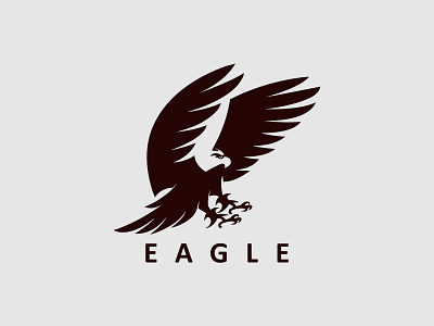 Eagle Logo agency branding company design eagle eagle flying eagle logo financial focus freedom graphic design logo minimal logo professional protection strong ui ux vector wing