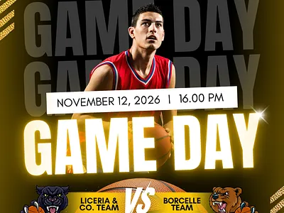 Basketball Match Poster Design basketball branding business design fun game game day games graphic design match nba rivalry vs