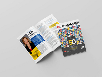 Canadian SME Jan 2020 Magazine Layout business design editorial design grids indesign layout design magazine magazine cover magazine layout print design publication design typography