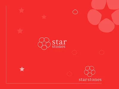"Star Stones" luxurious minimalistic business logo branding minimalist logo design star logo star negative space logo star stones logo stones logo