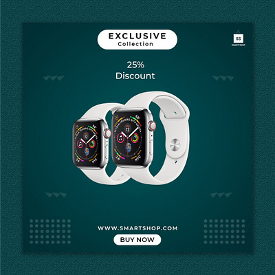 Smart Watch Social Media Banner ads design banner banner design design graphic design smartwatch social media banner social media banner ads social media banner post social media banners social media design web banner