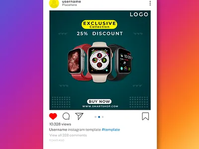 Smartwatch Social Media Banner ads design banner banner design graphic design illustrator smartwatch social media banner social media banner ads social media banner post social media banners social media design web banner