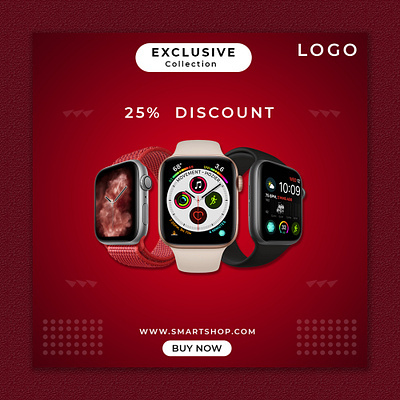 Smart Watch Social Media Design ads design banner banner design design graphic design smartwatch social media banner social media banner ads social media banner post social media banners social media design web banner