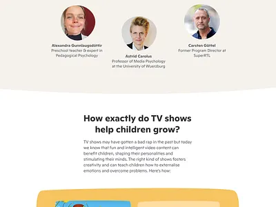 Webpage Design for Lottie's Approach to Content Curation app branding children childrens content creative design graphic design illustration kids landing page layout modular design navigation product design typography ui ux uxui web design webpage