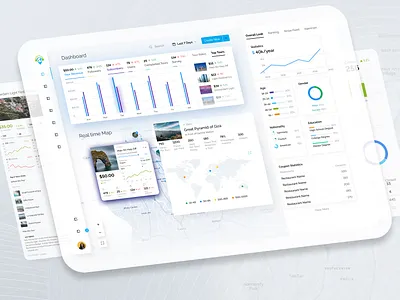 Tourist Analytical Dashboard Design dailyui design illustration interaction interface design ui user interface ux web design