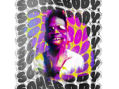 Somebody abstract design digital art digitalart illustration logo photoshop style typography art