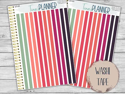 Washi Strips Weekly Planner Stickers design graphic design planner sticker