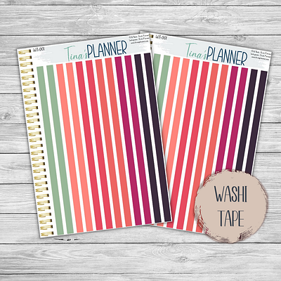 Washi Strips Weekly Planner Stickers design graphic design planner sticker