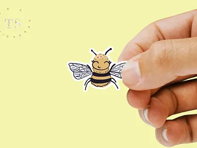 Flower Bumblebee Sticker design graphic design sticker