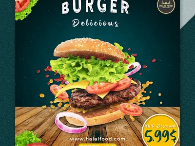 Fast Food Social media banner ads ads advertising banner banner design burger design facebook post fast food graphic design instagram post photoshop social media banner social media banner post social media design social media post web banner