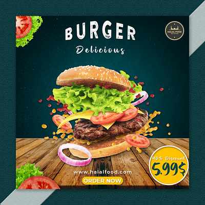 Fast Food Social media banner ads ads advertising banner banner design burger design facebook post fast food graphic design instagram post photoshop social media banner social media banner post social media design social media post web banner