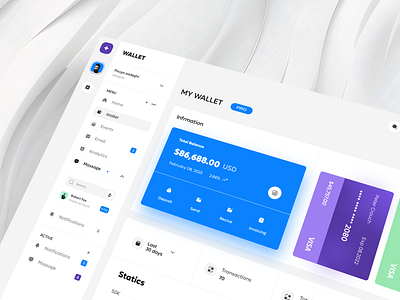 Finance Dashboard Design bank banking dashboard card dashboard finance dashboard financial financial service fintech fintech dashboard money money transfer online banking payment paypal saas wallet web