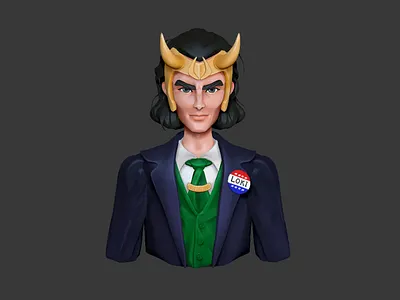 Loki 3d 3d designer 3d sculpt artist bahrain character design design doctor strange heroes illustration loki marvel multiverse philippines riyah baylon sculpt wanda