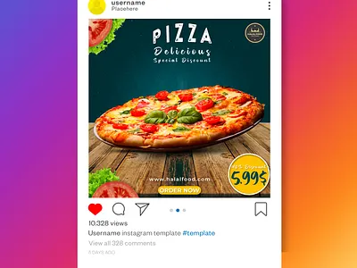 Fast Food Social Media Banner ads advertising banner banner ads banner design design fast food graphic design instagram post photoshop pizza social media banner social media banner post social media design social media post web banner