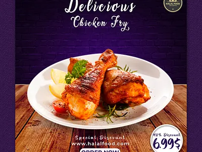 Chicken Social Media Banner ads banner banner design chicken design fast food graphic design instagram post photoshop social media banner social media banner post social media design social media post socialmedia web banner