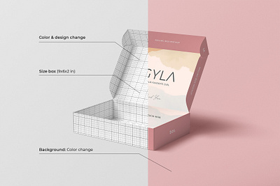 Mailing Box Mockup Set blank box business carton design gift mailing mockup package packaging paper parcel product
