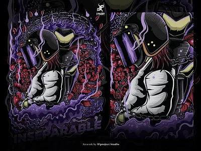 Inseparable - T-shirt Illustration cloth clothing brand illustration illustrator japanese design japanese illustration merch merchandise motorcycle poster poster art t shirt design t shirt illustration t shirt merch t shirt merchandise t shirt motorcycle women