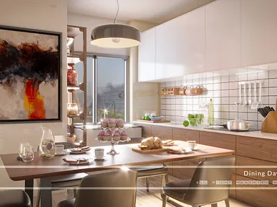 Dining & Kitchen Modeling & Rendering 3d animation 3d modeling 3d models 3dsmax architecture design corona design exterior design interior design rendering renders revit sketchup vray