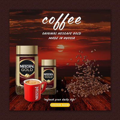 Coffee Social Media Banner ads advertising banner banner ads banner design coffee coffee banner design graphic design photoshop social media banner social media banner post social media design social media post socialmedia web banner