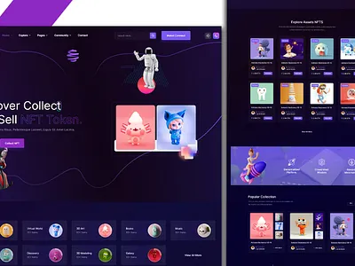 NFT website best web design creative web pages design frontend graphic design illustration landing page design landing pages ui