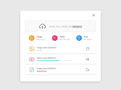 Daily Ui Challenge 028 - File Upload concept dailyui design figma ui uidesign upload ux uxdesign
