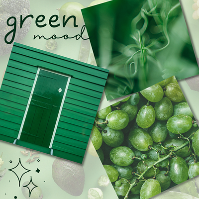 GREENIES 2 aesthetic canva dark graphic design green mood moodboard