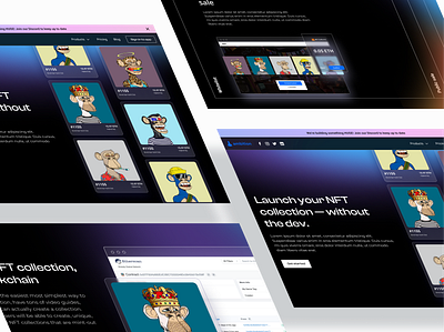 ambition.so Landing Page Redesign crypto design nft ui ux web design web3 webflow