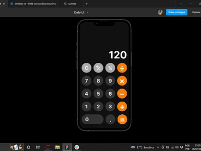 DailyUI 004 - Calculator app calculator u ui ux