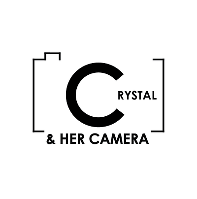 Crystal & Her Camera branding design graphic design illustration logo