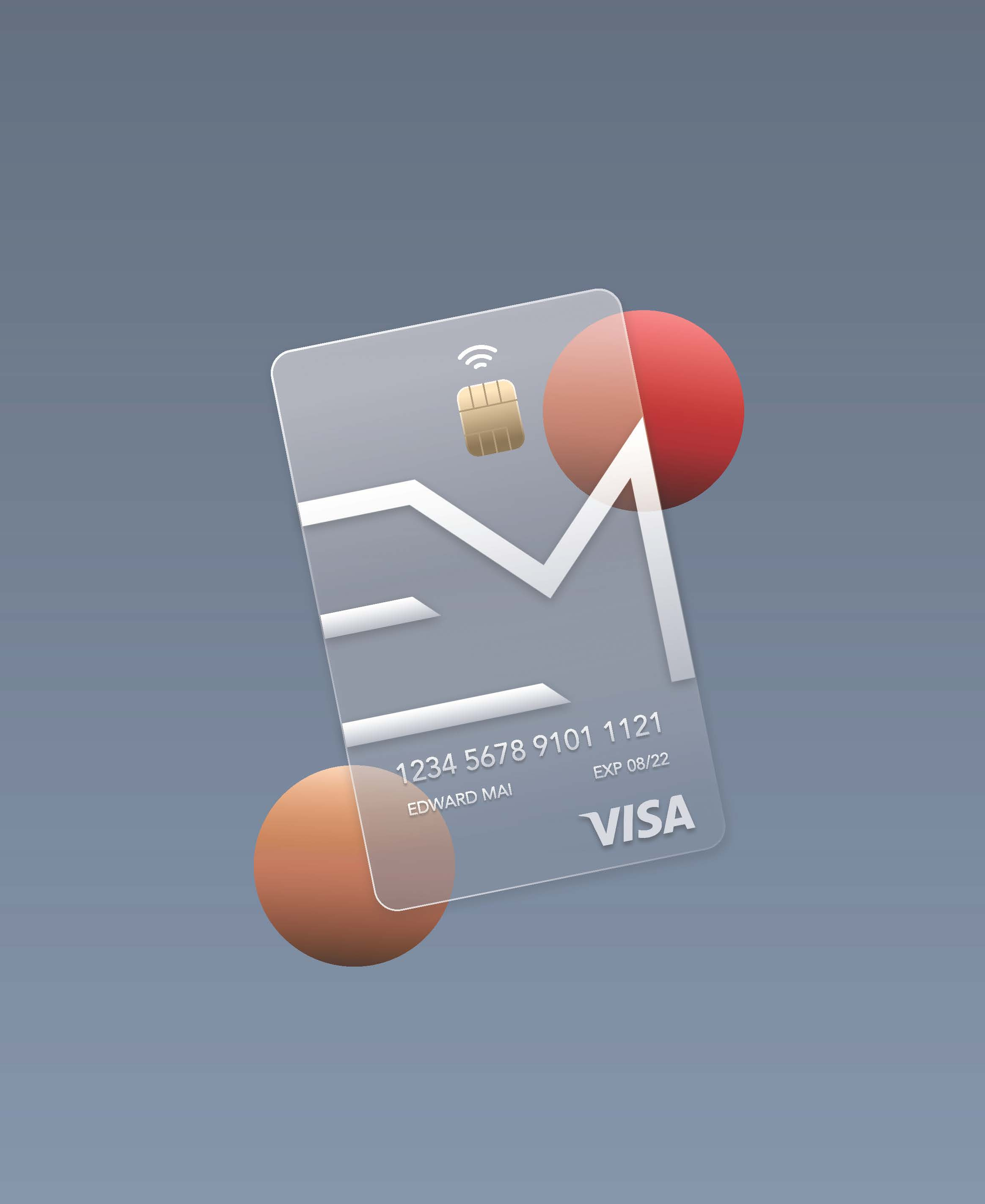 Example of Translucent business card