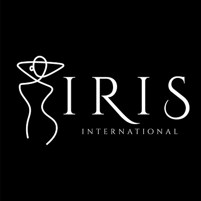 Hot Girl - Iris International Logo Design by Araiz Khalid - araiz khalid araizkhalid brand identity branding design graphic design logo logo design logo desiner logo maker