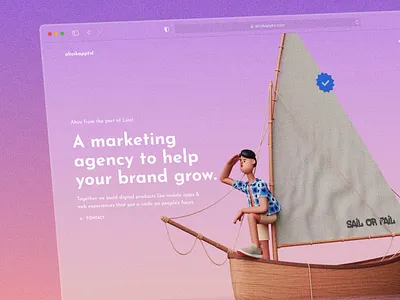 Ahoy Kapptn! — Marketing Agency Website agency branding clean creative design illustration interface design logo marketing marketing agency minimal modern product design responsive ui user interface ux web design website website design