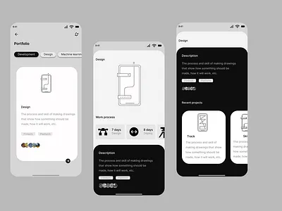 mobile app design illustration mockup