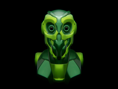 RoboHead Toys RH #003 3d 3d illustration 3dart cgi character design design