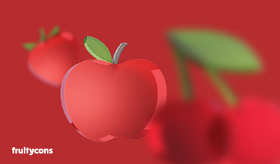 fruitycons - 3D icon pack 3d design emoticon glass graphic design icon logo transparent ui ux