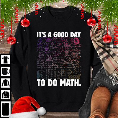 it's a good day to do math. 1st grade back to school business logo custom logo grad 4th graphic design illustration kindergaraden math student shirt teacher shirt typography