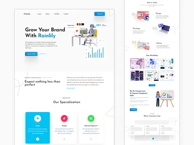 Rainlily Agency agency agency web design branding design graphic design ui uidesign uiux web web design web development webdesign website design