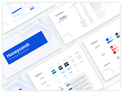 Honeycomb Design System brand identity branding component library design system logo ui