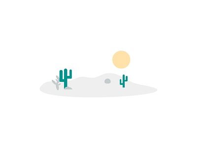 Desert illustration empty state illustration product design ui vector