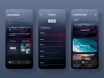 English learning app branding design icon logo ui ux vector 学习 投影 教育 英语 设计